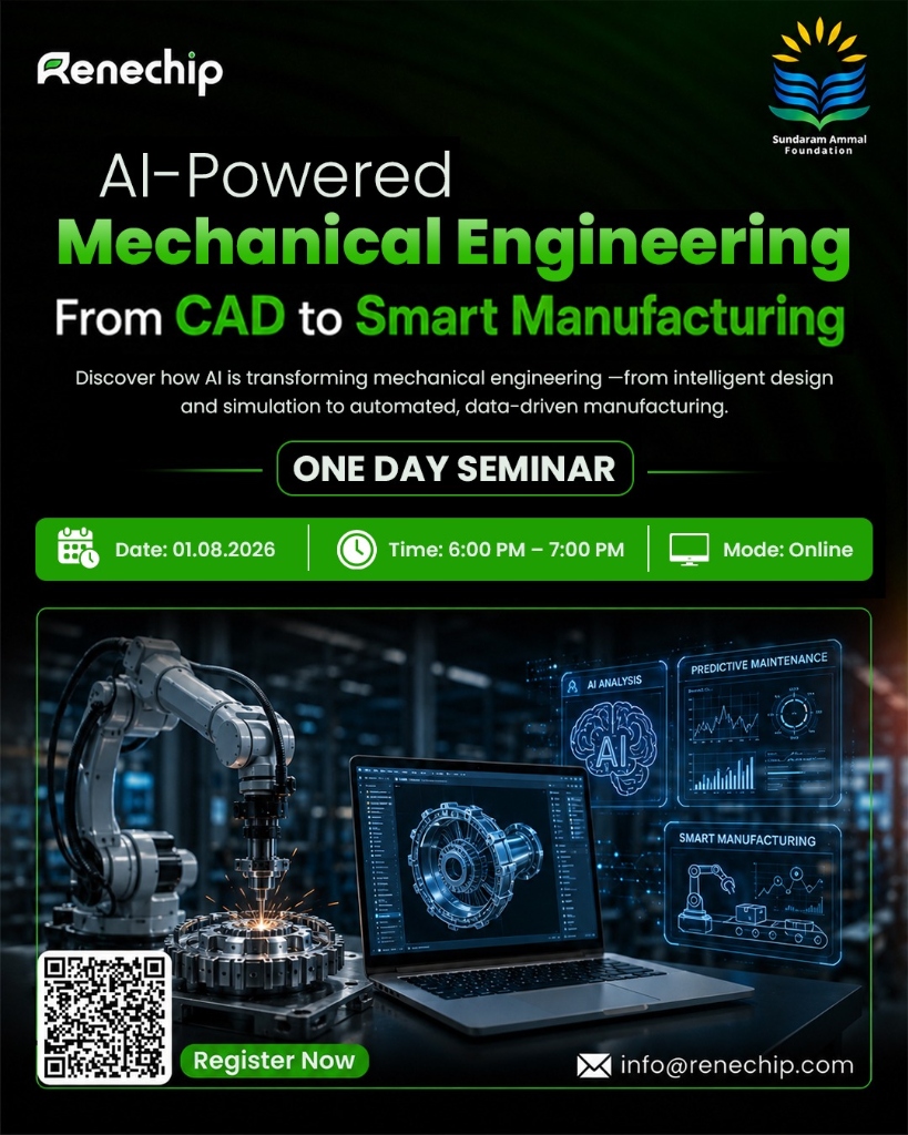 AI-Powered Mechanical Engineering: From CAD to Smart Manufacturing Poster