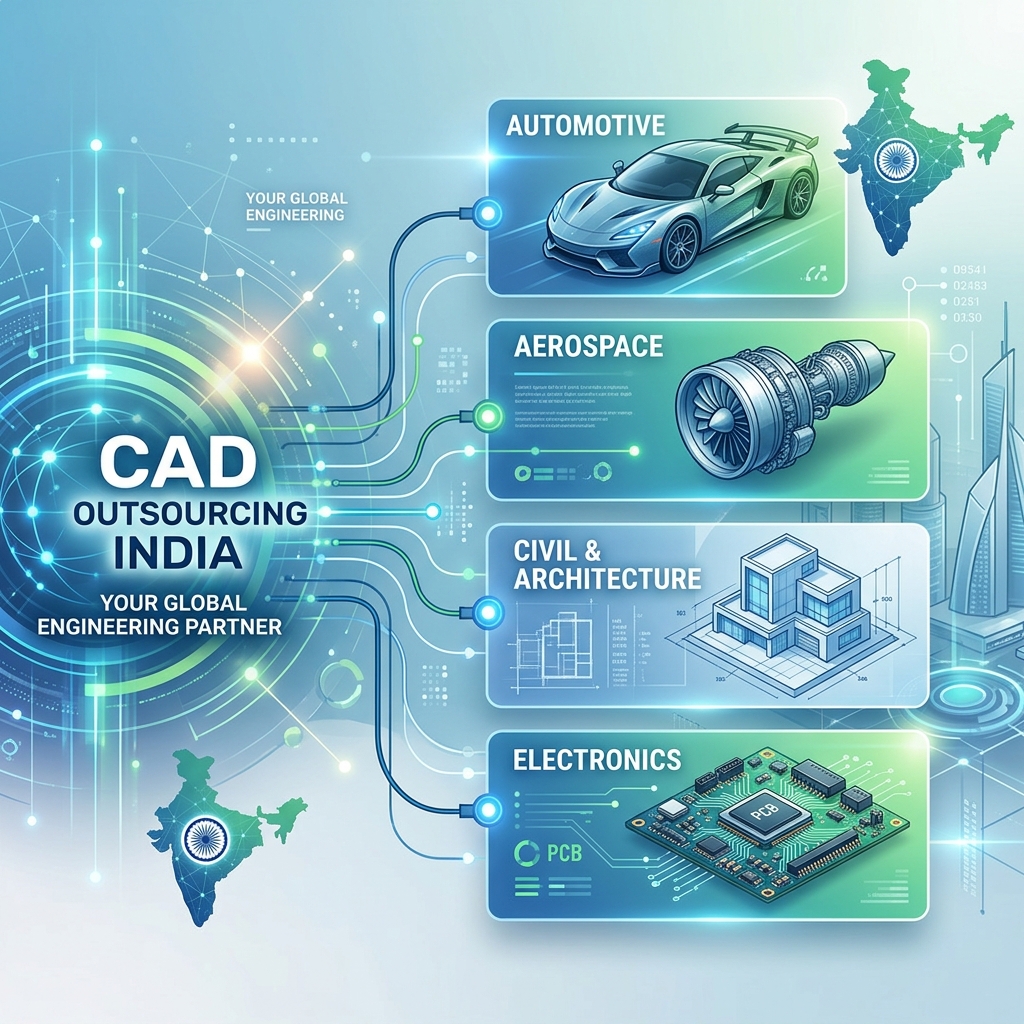 Top 5 Industries CAD Outsourcing India