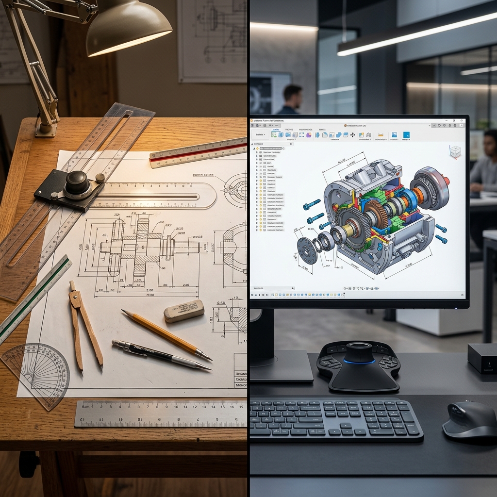 CAD Drafting vs Manual Drafting